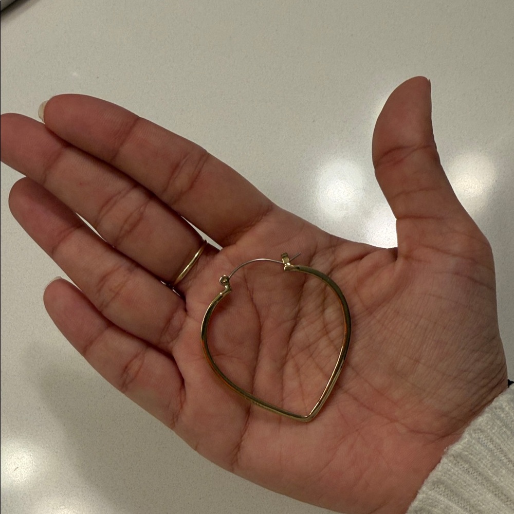 Gold Hoop Earrings - Picture 2 of 3